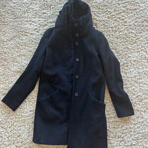 Zara Basic Navy Blue Coat